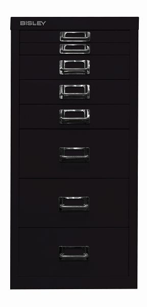 Bisley MultiDrawer™, 29-serie, DIN A4, 8 laden, zwart, L298633