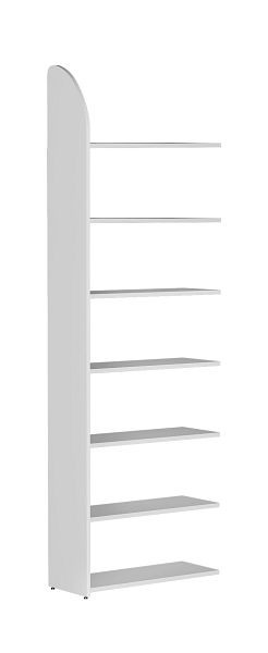 Kerkmann DANTE plankenveld 2600 x 800 mm 7 planken, wit, 50971710
