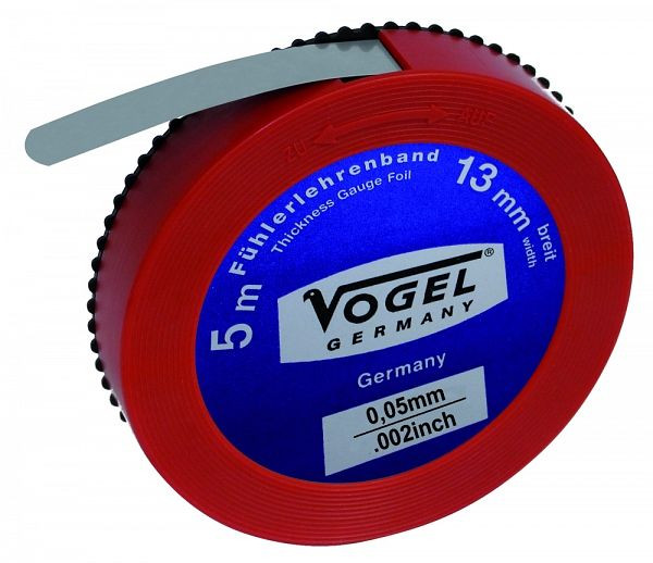 Vogel Germany voelermaatband, gehard verenstaal, 0,05 mm / .002 inch, 455005
