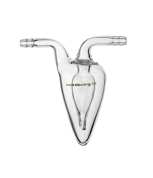 Rettberg bellenteller voor stroomregeling van gassen, olijf Ø 8 mm, borosilicaatglas 3.3, 137082015