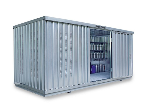 SÄBU SAFE Tank 1700 (buiteninstallatie), verzinkt, gemonteerd, 5.080 x 2.170 x 2.300 mm, rondom ventilatieroosters