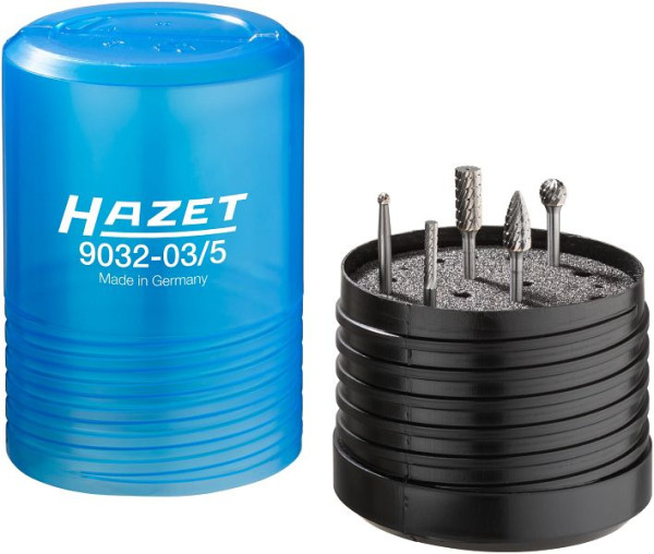 Hazet hardmetalen stiftfrezen set, 3 mm, aantal gereedschappen: 5, 9032-03/5