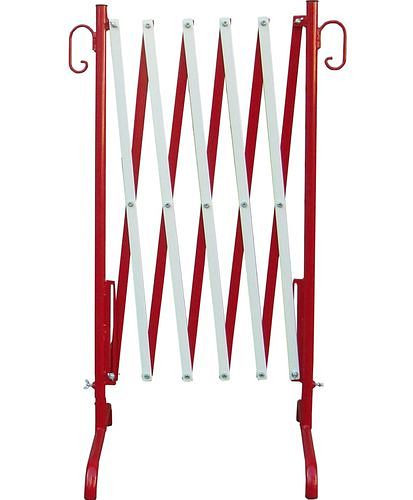 Schake-barrièreschaar rood/wit, uitschuifbaar tot 2,50 mx 1,00 m, stabiel, 286182