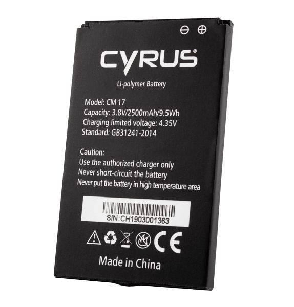 Cyrus Batterij CM17 XA, AKK-CYR11025