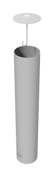 Schake-afzetpaal type 40271A - stationair - voor inzetting in beton, stalen buis Ø 273mm, totale lengte: 1500mm, thermisch verzinkt, met losse deksel, 40271A