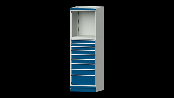 ANKE werkbanken basiskast modulair kastsysteem, model 4006, 715 x 720 x 2200 mm, RAL 7035/5010, 631.035