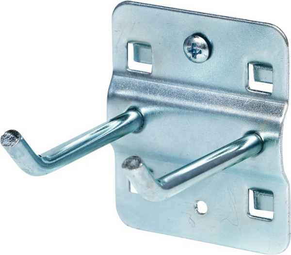 KS Tools Dubbele gereedschapshouder met schuin haakuiteinde, diameter 6 mm, 50 mm, 860.0813