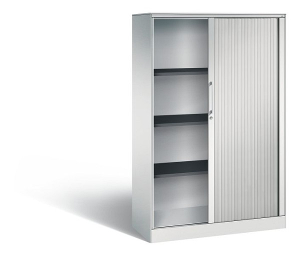 C+P rolluikkast Asisto, H1639xB1000xD435mm, kleur: lichtgrijs, beugelgreep, 4 niveaus, 143012-000 S10060