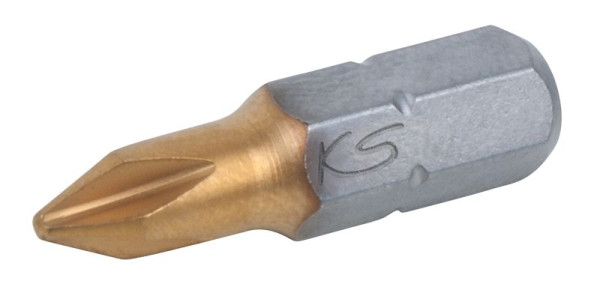 KS Tools 1/4" TiN bit, 25 mm, PH3, 911.2640