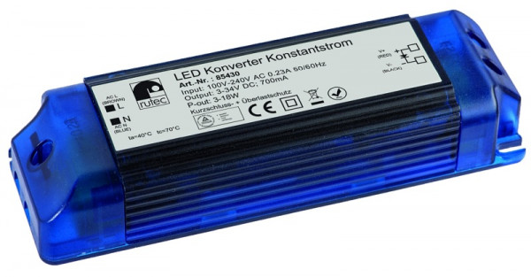 rutec Projekt LED-converter 700mA 3W - 18W constante stroomomvormer, PHE430