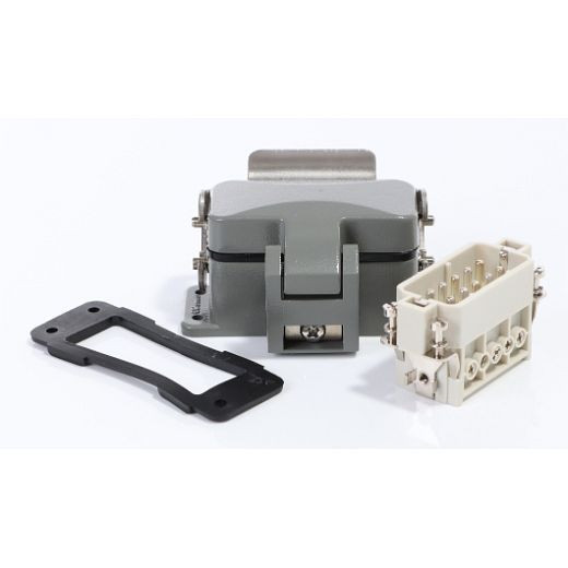 ELMAG industriële stekkerdoos 10-polig voor stroomgeneratoren, type Molex met klapdeksel incl. stekkerdoos 10-polig, 9503819