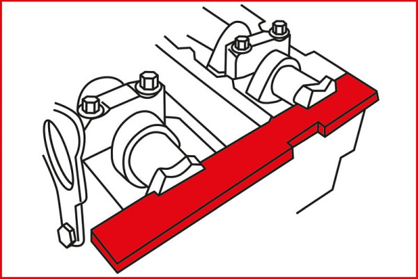 KS Tools motordistributiegereedschapset voor Ford / Volvo, 4-delig, 400.1525