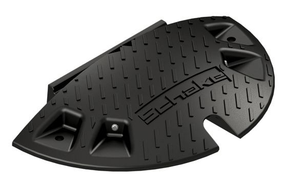 Schakedorpel - 60mm - eindstuk A - zwart, 3392-60A