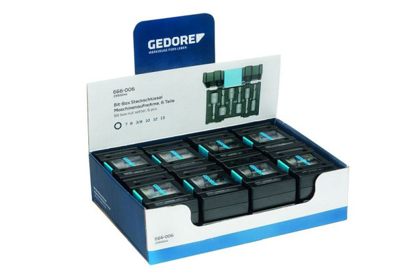 GEDORE Display 16x bitbox-dopsleutel, 3000036