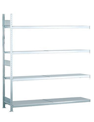 Schulte breedvakstelling met stalen legborden, aanbouwveld, 4 opbergniveaus, vakbreedte 1500 mm, 1506 x 836 x 2500 mm, 278877