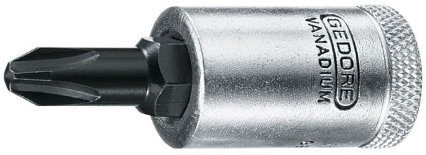GEDORE schroevendraaierbit 3/8'' voor kruiskopschroeven, PH 2, 6666880