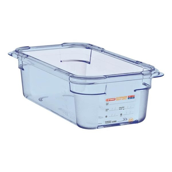 Araven GN1/4 ABS voedselcontainer blauw 100mm, GP575