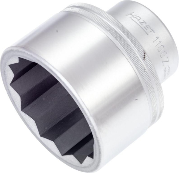 Hazet dopsleutelinzet, dubbel zeskant, hol vierkant 25 mm (1 inch), uitwendig dubbel zeskantprofiel, 70 mm, 1100Z-70