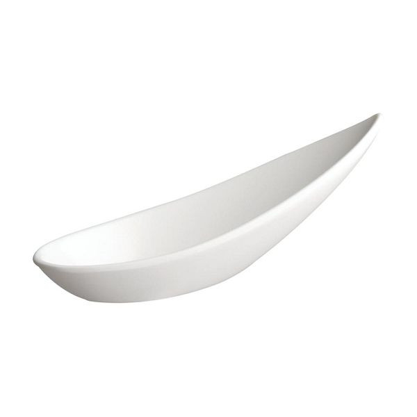 APS hapjeslepel -FRIENDLY-11 x 4,5 cm, hoogte: 4 cm PET, wit, verpakking van 12, 79012