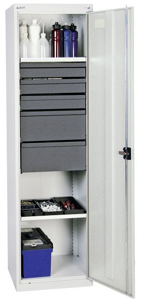 stumpf gereedschaps- en materiaalkast serie 3000, 7035/7035, 3 laden 100 mm, 2 laden 200 mm, 2 badlegborden, 3005607