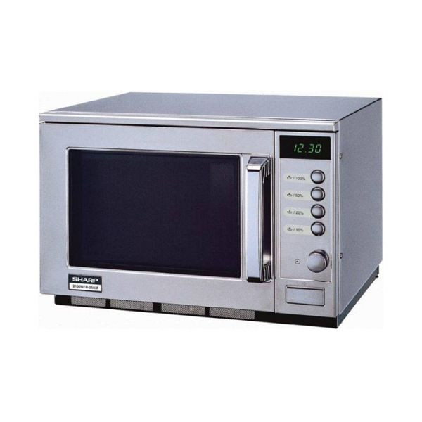SHARP magnetron R-25AM, 2100 watt magnetronvermogen, 5 handmatige vermogensniveaus, 101.205