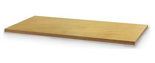 Bedrunka + Hirth werkblad, beuken multiplex, afmetingen in mm (BxDxH): 1500 x 750 x 40 mm, 03.15.40B