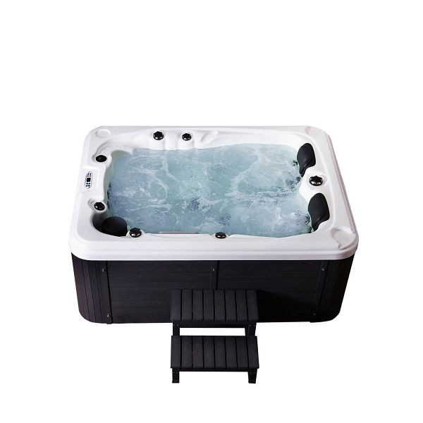 HOME DELUXE Outdoor Whirlpool BEACH - Met trap en thermische afdekking, 7811