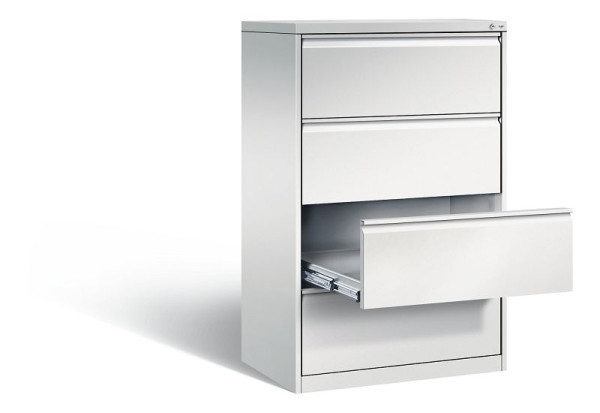 C+P archiefkast Acurado, H1357xB787xD590mm, kleur: lichtgrijs, handgreep, 12934-322 S10000