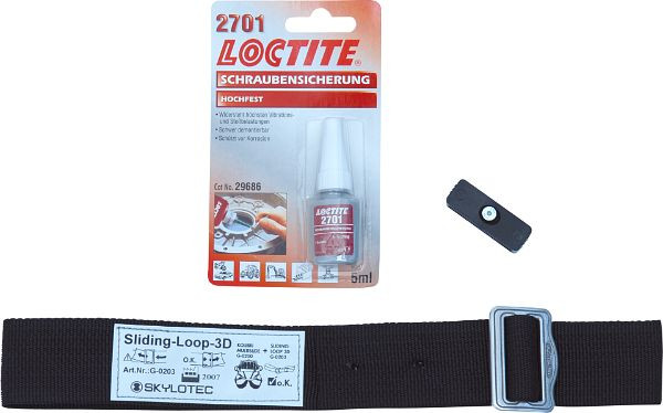 Skylotec wisselset voor de Sliding-D loop op Kolibri riemen, KOLIBRI LOOP, G-0203