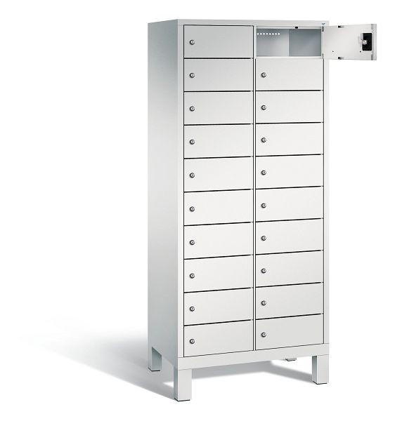 C+P lockerkast Evolo, H1700xW810xD500mm, kleur: lichtgrijs, 48010-2210 S10002
