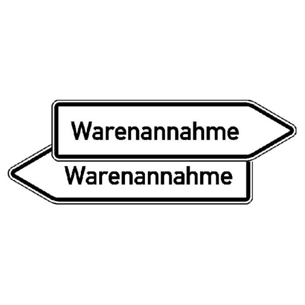 Stein HGS HGS binnenwegwijzer rechts/links, goederenontvangst, wijzend naar rechts, 53.5662