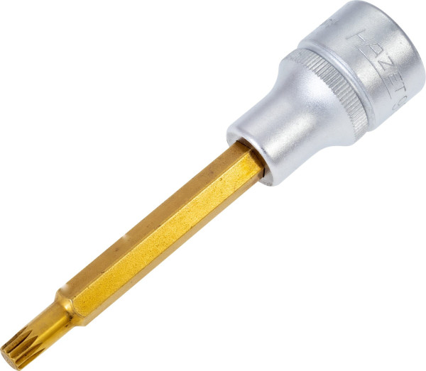 Hazet schroevendraaierdop, hol vierkant 12,5 mm (1/2 inch), intern meertands profiel XZN, M9, 990LG-9