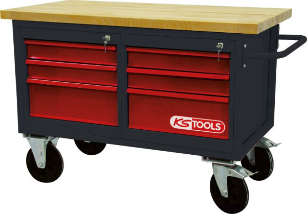 KS Tools Verrijdbare werkbank met 6 laden, 865.0011