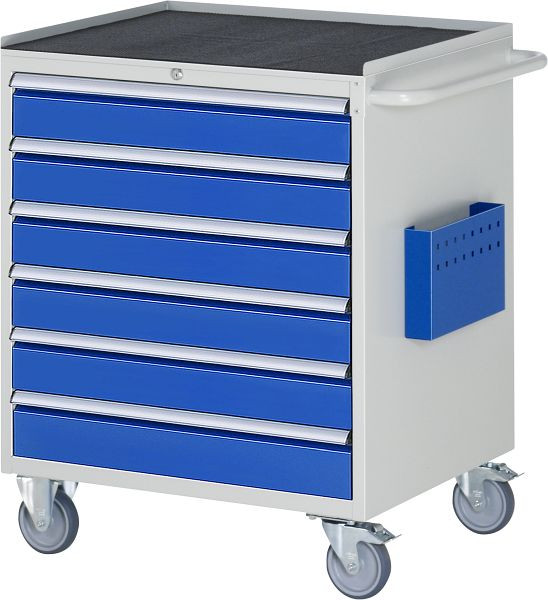 RAU montagewagen serie 7000, B770 x D650 x H975 mm, metalen onderstel, laden: 6xH120 mm, 15-XL5.16A-MT.11