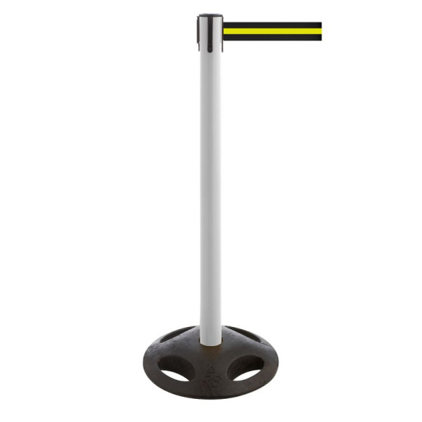 Stein HGS HGS personengeleidingssysteem -P-Line Utility-, wit, zwart/geel/zwart horizontaal (gestreept), met magnetisch bandeindstuk, 12828m-0504