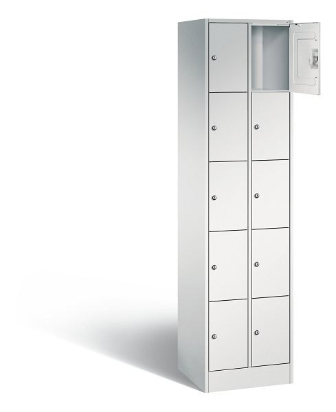 C+P lockerkast serie 8070, H1950xB460xD480mm, kleur: lichtgrijs, 80700-20 S10000