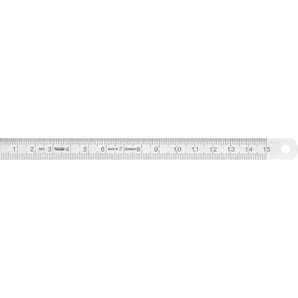 Vogel Germany stalen meetlat, type B, 150 x 13 x 0,5 mm, aflezing van links naar rechts, 1010020015