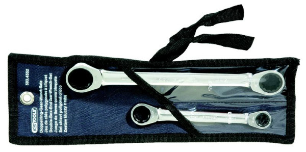 KS Tools GEARplus dubbele ratelringsleutelset, 2-delig, 503.4552