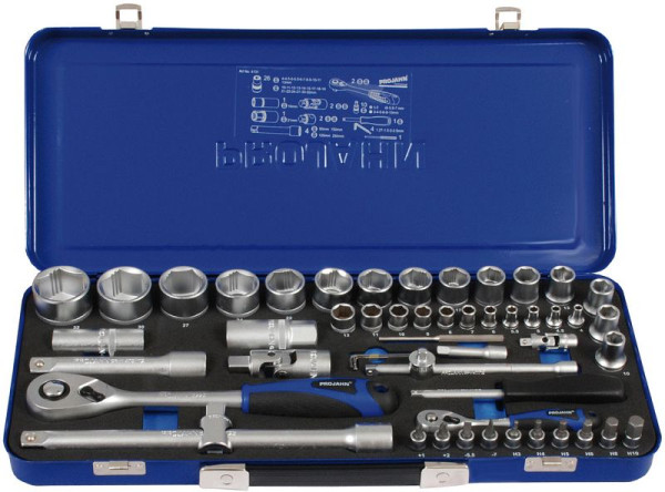 Projahn Xi-on 1/4"+ 1/2" dopsleutelset 54 delig, 4131