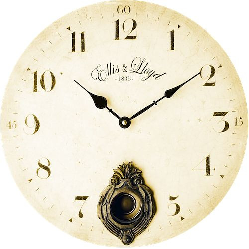 Technoline quartz wandklok "Ellis & Lloyd", materiaal MDF, afmetingen: Ø 35 cm, WT 1020