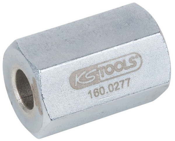 KS Tools moer, buitenzeskant 19 mm, binnendiameter 6 mm, 160.0277