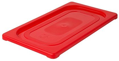 Contacto GN deksel 1/3, rood, gemaakt van polypropyleen, 5525/139