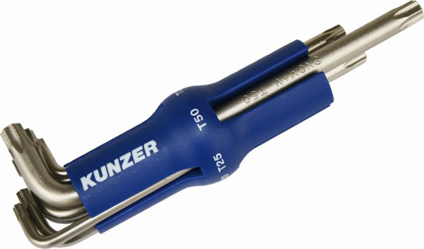 Kunzer Stiftsleutelset TX profiel + gat, 8-delig, 7TXS08