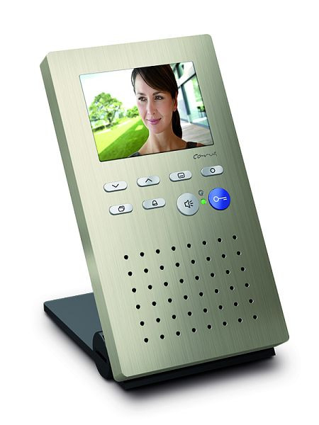 TCS video-binnenstation voor handsfree serie Carus ORIGO, tafelapparaat champagne, CAI2010-0152