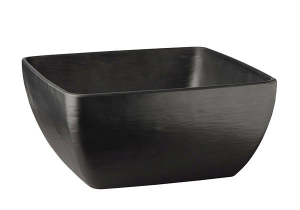 APS schaal -SLATE-, 25 x 25 cm, hoogte: 12 cm, melamine, zwart, leisteenlook, 3,8 liter, 84245