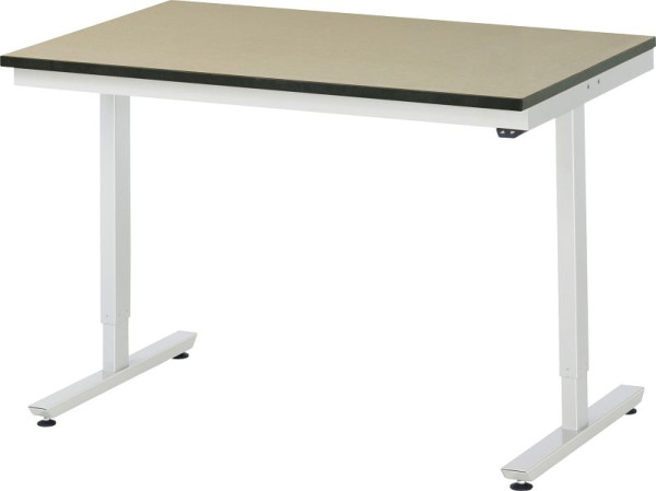 RAU werktafel serie adlatus 150 (elektrisch in hoogte verstelbaar), MDF werkblad, 1250x720-1120x800 mm, 08-AT-125-080-F
