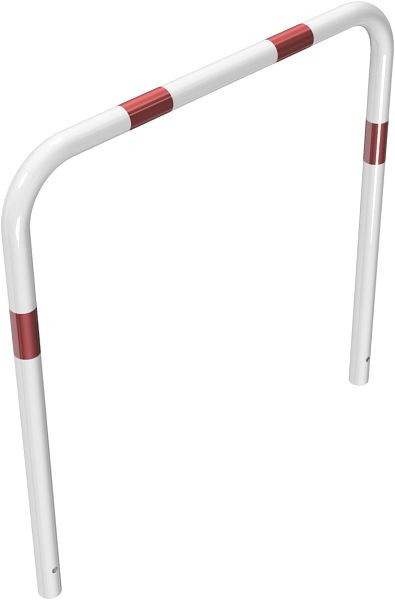 Schake buisbeugel van stalen buis Ø 48 x 2,5 mm zonder dwarsbalk voor inzetting in beton, totale breedte 1000 mm, totale hoogte 1000 mm, gecoat, 448_06B