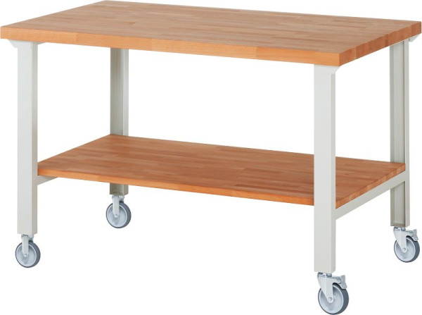 RAU verrijdbare werkbank 7000-7, 1500x900x1000mm, elk 2 bokwielen en zwenkwielen, 05-7000-7-159B4S22.12