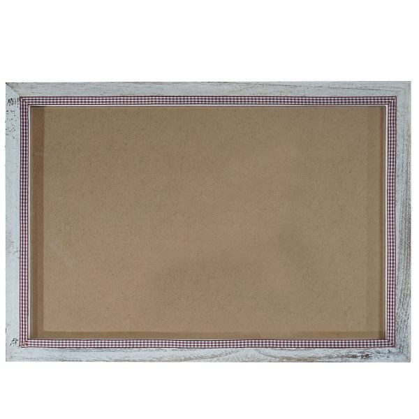 Mendler fotolijst T248, fotolijst houten lijst wandlijst, 36x51cm shabby look landhuis, wit, 36373