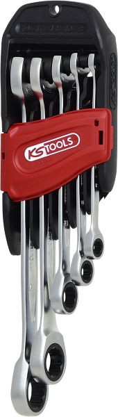 KS Tools DUO GEARplus® ratel-ringsleutelset met ratelfunctie, 5-delig, 503.5205